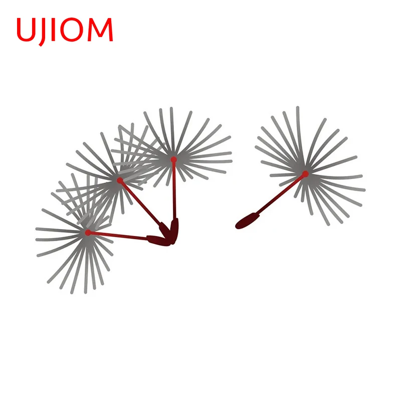 UJIOM 13cm X 7.4cm Dandelion Creative Wall Stickers Graphics Refrigerator Living Room Kitchen Personality Funny Vinyl Decals