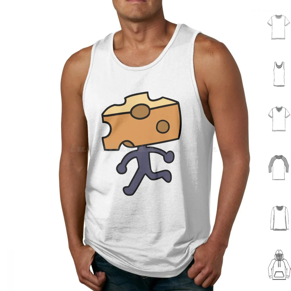 Sprig's Cheese Head Shirt Tank Tops Vest Sleeveless Sprig Amphibia Cheese Head Boy