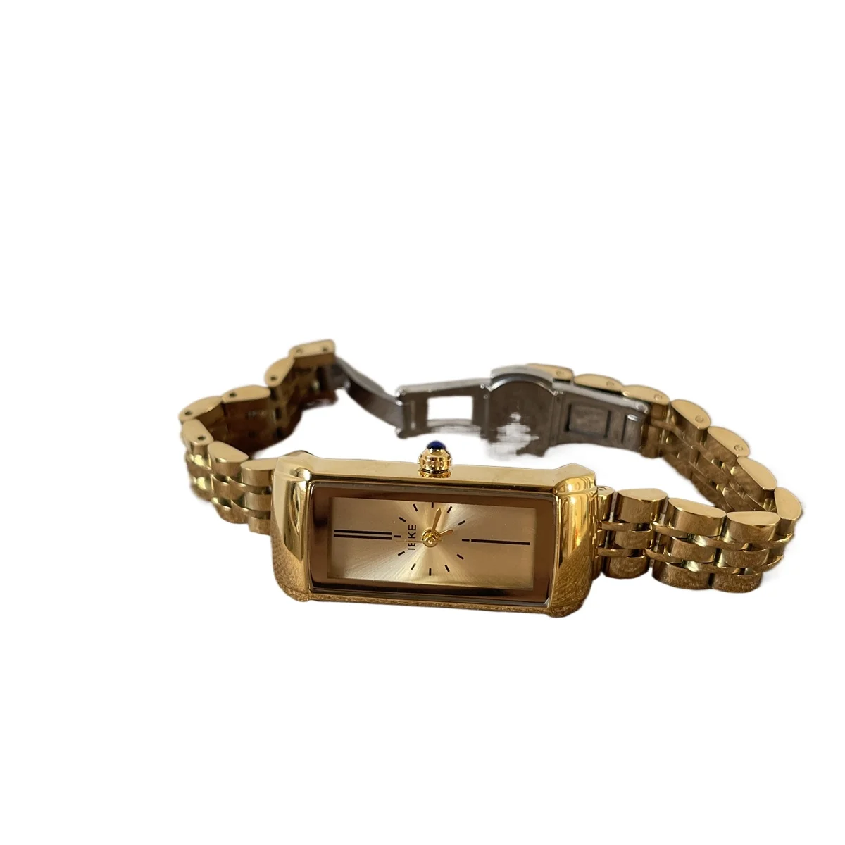 

Rectangle gold watch women's light luxury niche fashionable high-end fashion versatile steel belt women's watch
