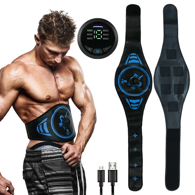 

EMS Electrical Muscle Stimulation Electric Muscle Toner Abdominal Toning Belt Portable Fitness Ab Trainer Body Shaping Workout