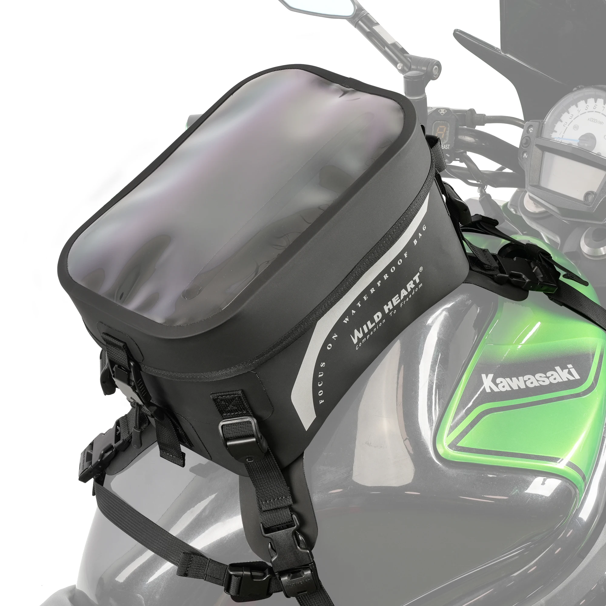 

WILD HEART, совместимая водонепроницаемая сумка на бак для мотоцикла, универсальная сумка для мотоцикла, большая вместимость, 8 л, для езды на мотоцикле