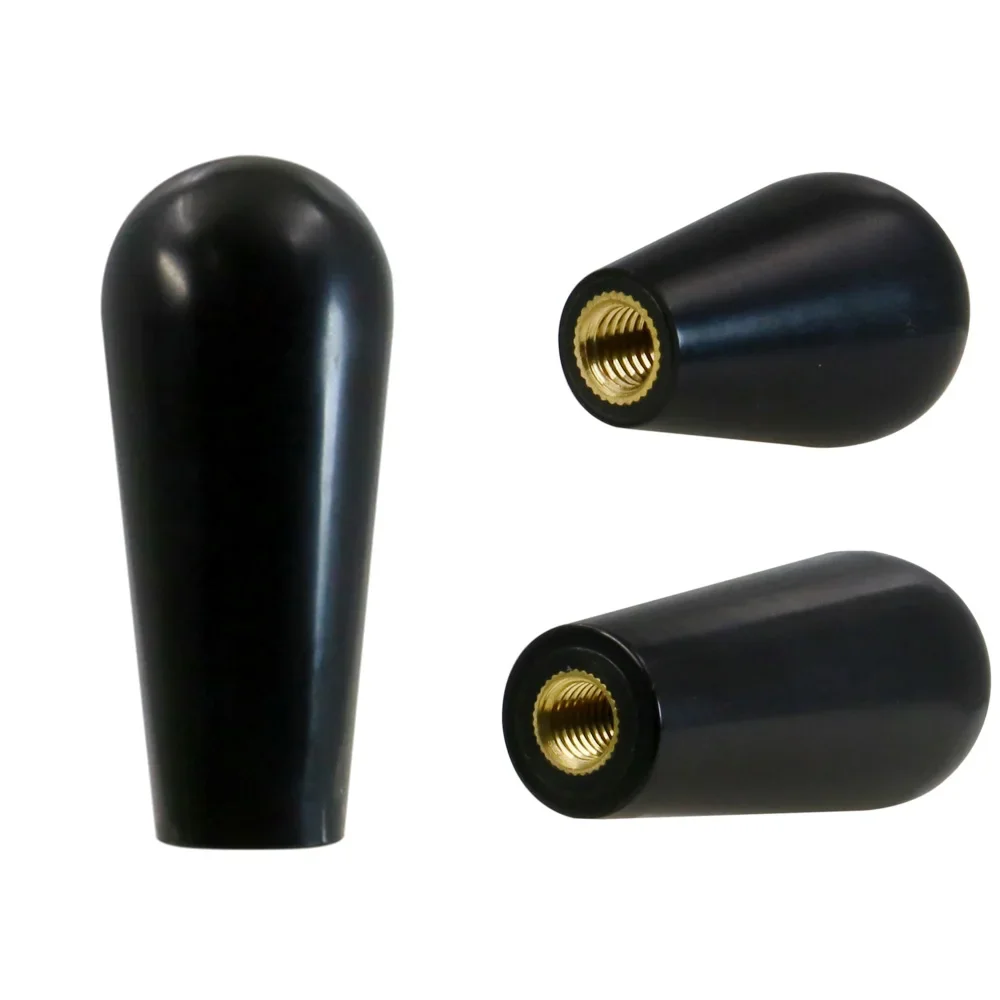 1Pcs M6-M10 Ellipse Bakelite Handle Sleeve Copper Thread Insert Bakelite Knob Handle with Brass Core for Machine Tool Equipment