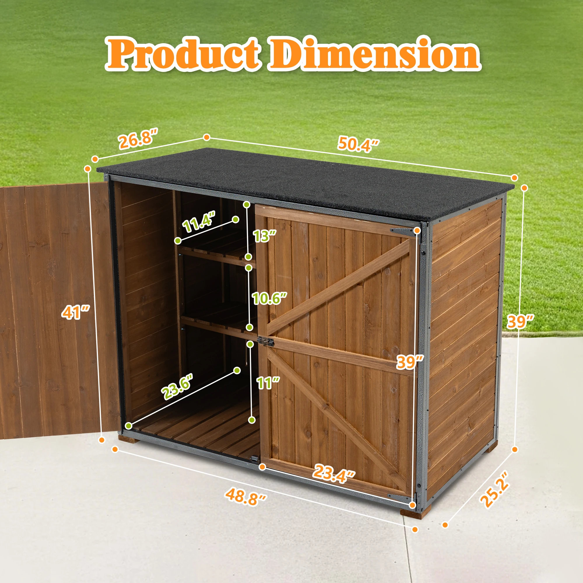 Outdoor Storage Cabinet 50.4