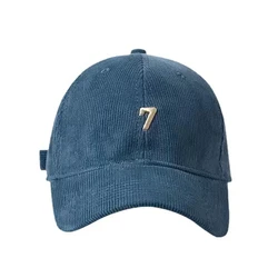 Fashion Soft Top Baseball Cap for Men Women New Corduroy Embroidered 3D Snapback Cap and Girls Small Face 58-60cm Gorras Bone
