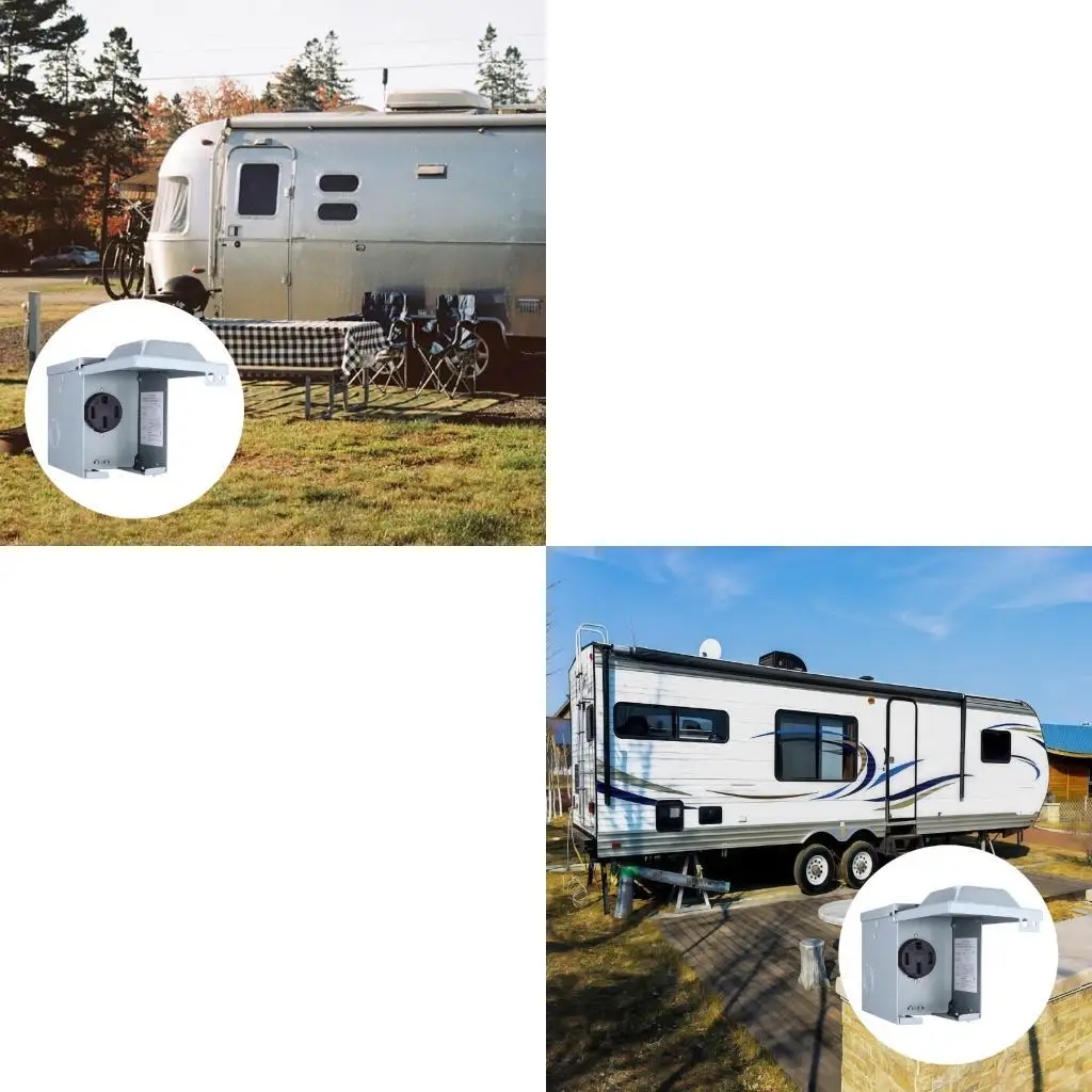 Multipurpose 50A Motorhome Power Inlet 14-50R Charging for Campgrounds and Parking Lots