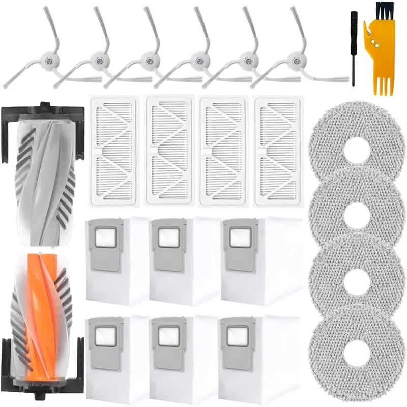 

【RECOMMEND】Accessories Kit For DJI ROMO S/ROMO A/ROMO P Robot Vacuum Cleaner.Spare Parts Include Main Brush, Dust Bag, Mop Pads