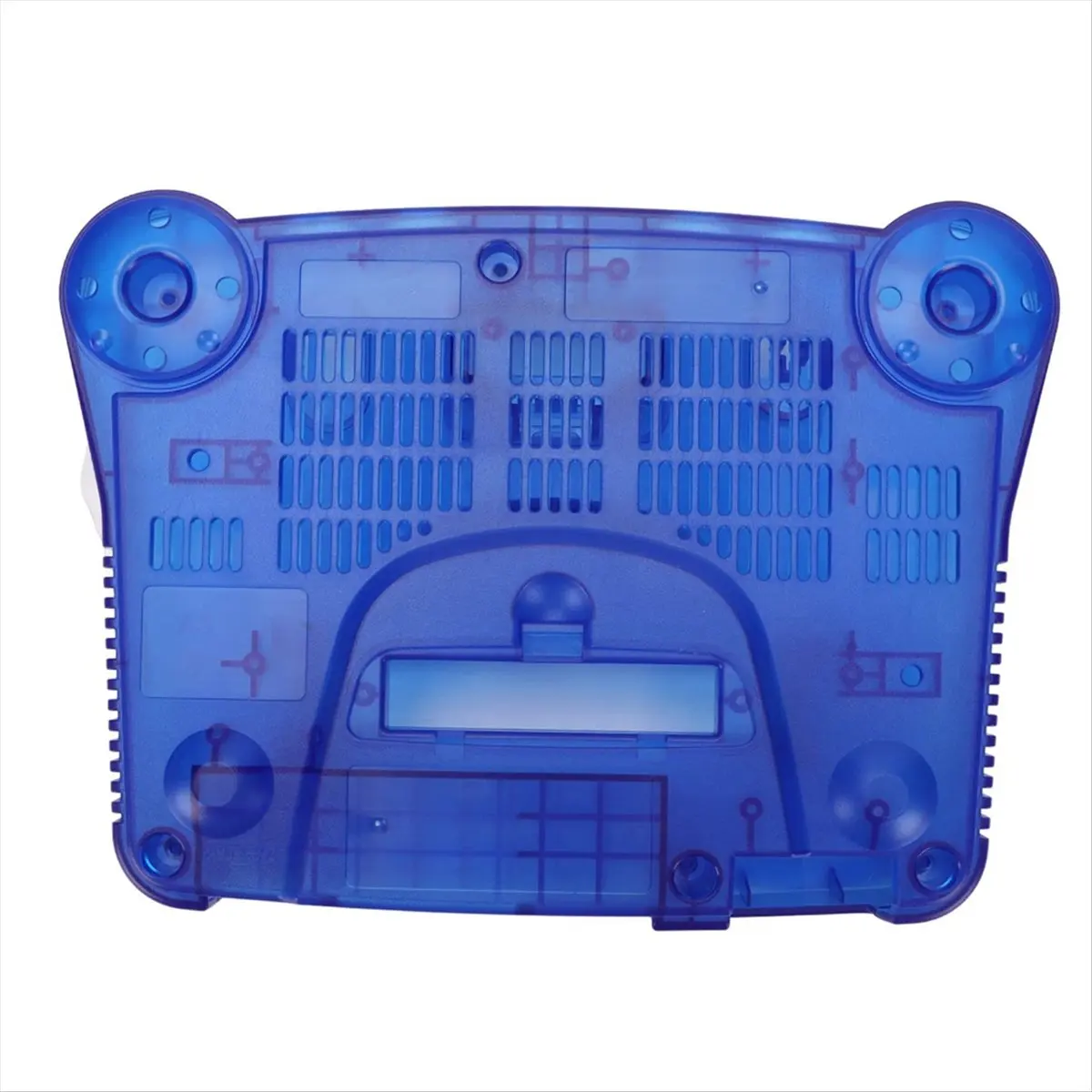

AB53 Carrying Storage Case for 64 N64,Translucent Retro Video Game Console Case Replacement Shell, Translucent Blue