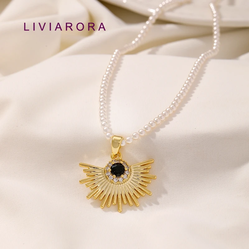 1/2/3Pcs 18K Gold Plated Brass With Black Zircon Sun Ray Wing Evil Eye Charms Pendant For Jewelry Making Necklace Making