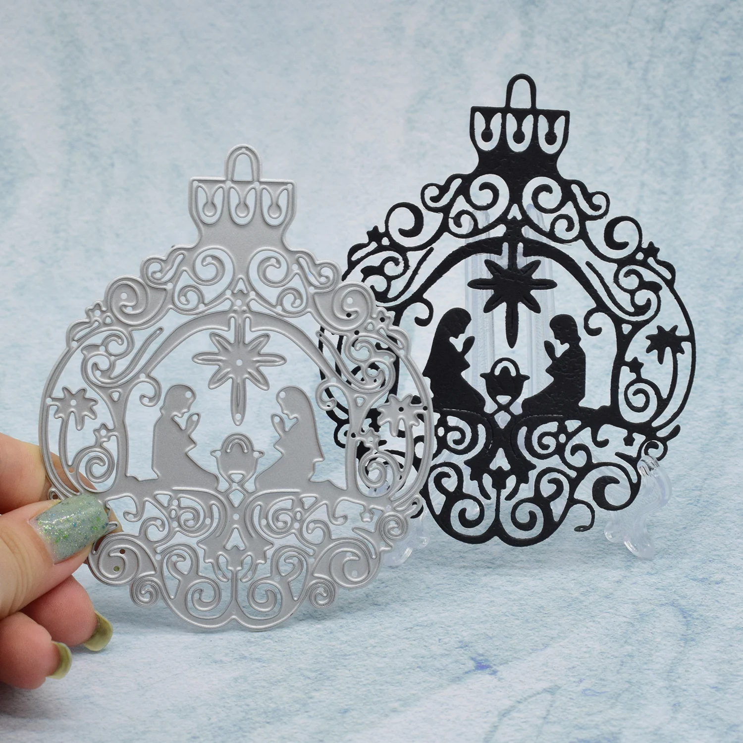 

1PC Religious Christian Jesus Newborn Metal Cutting Dies for DIY Scrapbooking Album Card Making Paper Craft