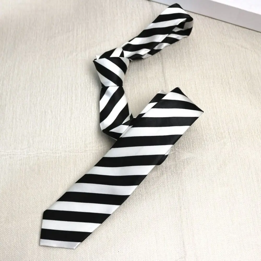 Retro Print Design Striped Tie Trendy Pattern Hand Tie Leopard Print Tie 5cm Wide Casual Style Narrow Tie Daily Wear
