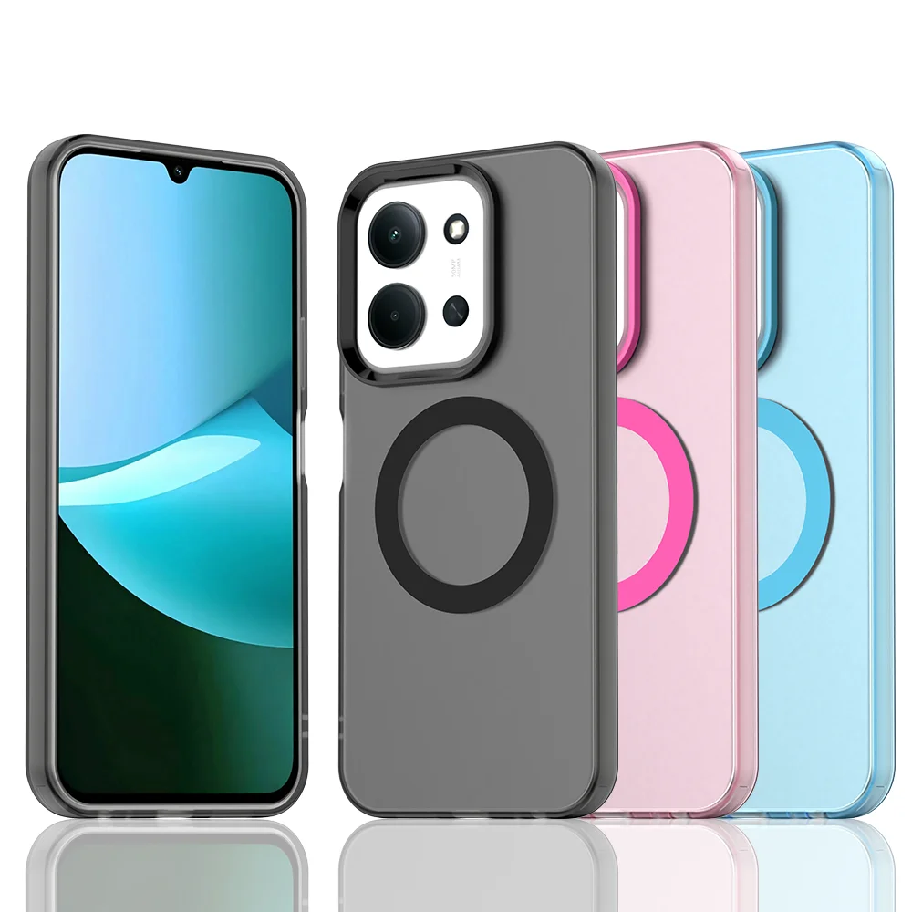 

Чехол для Redmi 15C 4G Global 171MM, чехол для Redmi 15C 5G Global 171MM, полупрозрачный, матовый, цвета конфет, противоударный защитный бампер