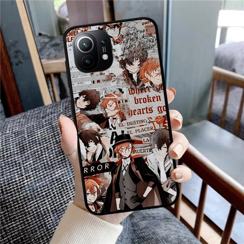 Bungou Stray Dogs Phone Case For Xiaomi Mi 5X 8 9 10 11 12 lite pro 10T PocoX3pro PocoM3 Note 10 pro lite