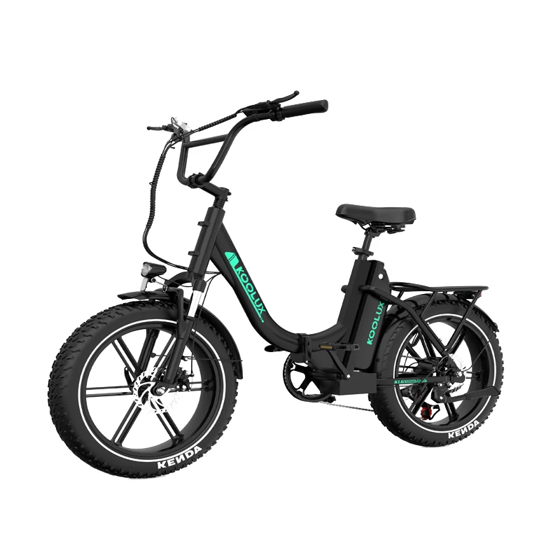 48V 500W Rear Hub Motor 20x4.0 Fat Tire E-Bike 7 Speed Long Range Aluminum Alloy Electric Fat Bike Off-Road Lithium Battery