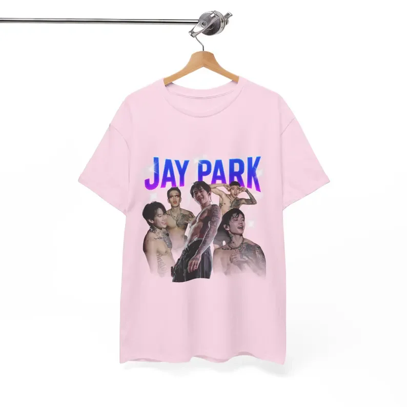 Vintage Jay Park Rap Star 2026 Collage Portrait Graphic Pure Cotton  K Hip Hop Fan Short Sleeve T Shirt