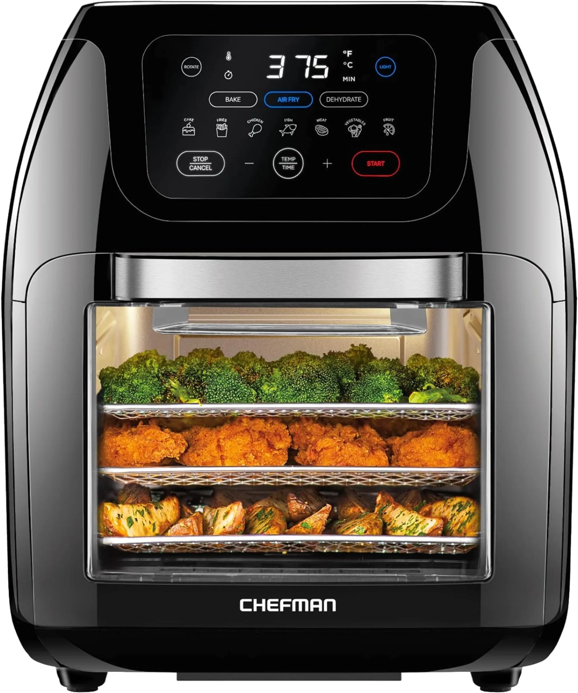 

Multifunctional Digital Air Fryer Barbecue Grill Dehydrator Convection Oven