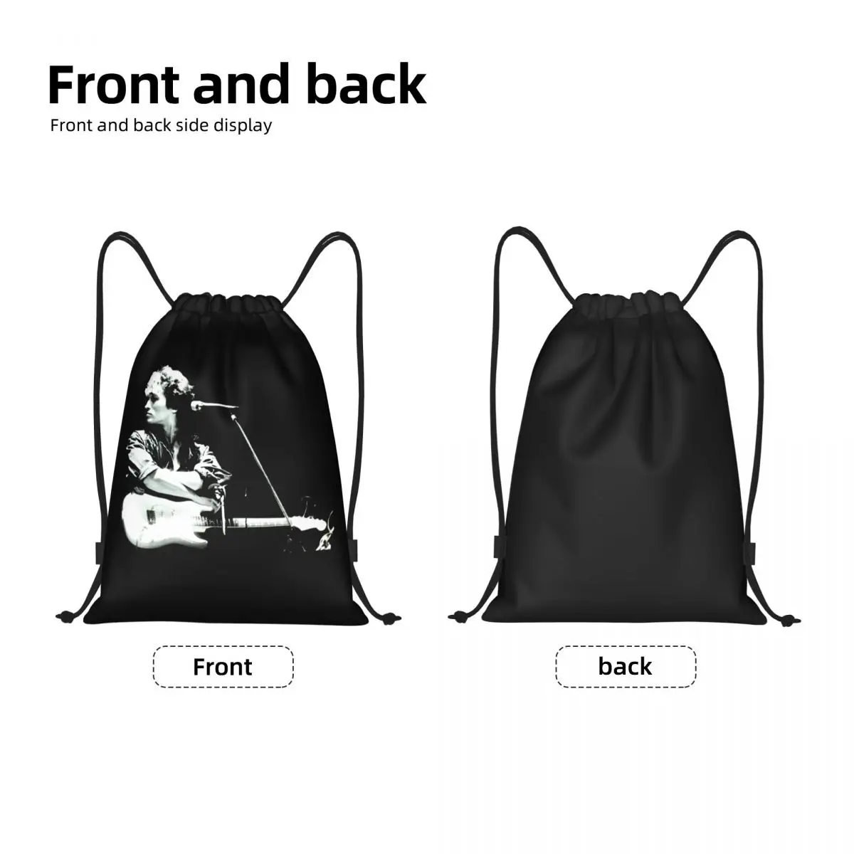 Custom Viktor Tsoi Drawstring Bags Women Men Lightweight Russia Music Rock Sports Gym Storage Backpack