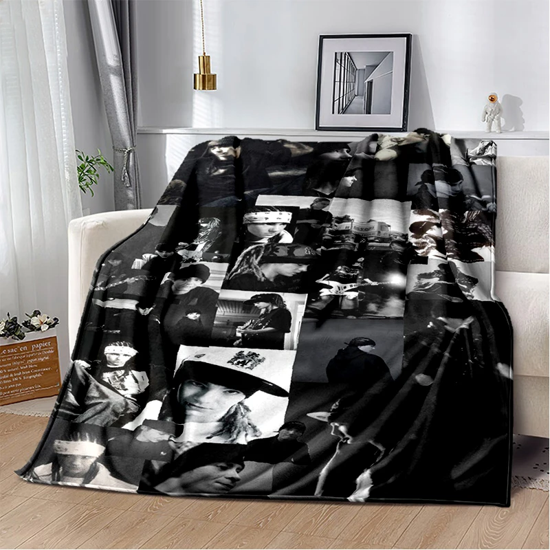2025 New Style Tokio Hotel Rock Band Bill Tom Kaulitz Blanket,Soft Throw Blanket for Home Bedroom Bed Sofa Cover Kids Gift