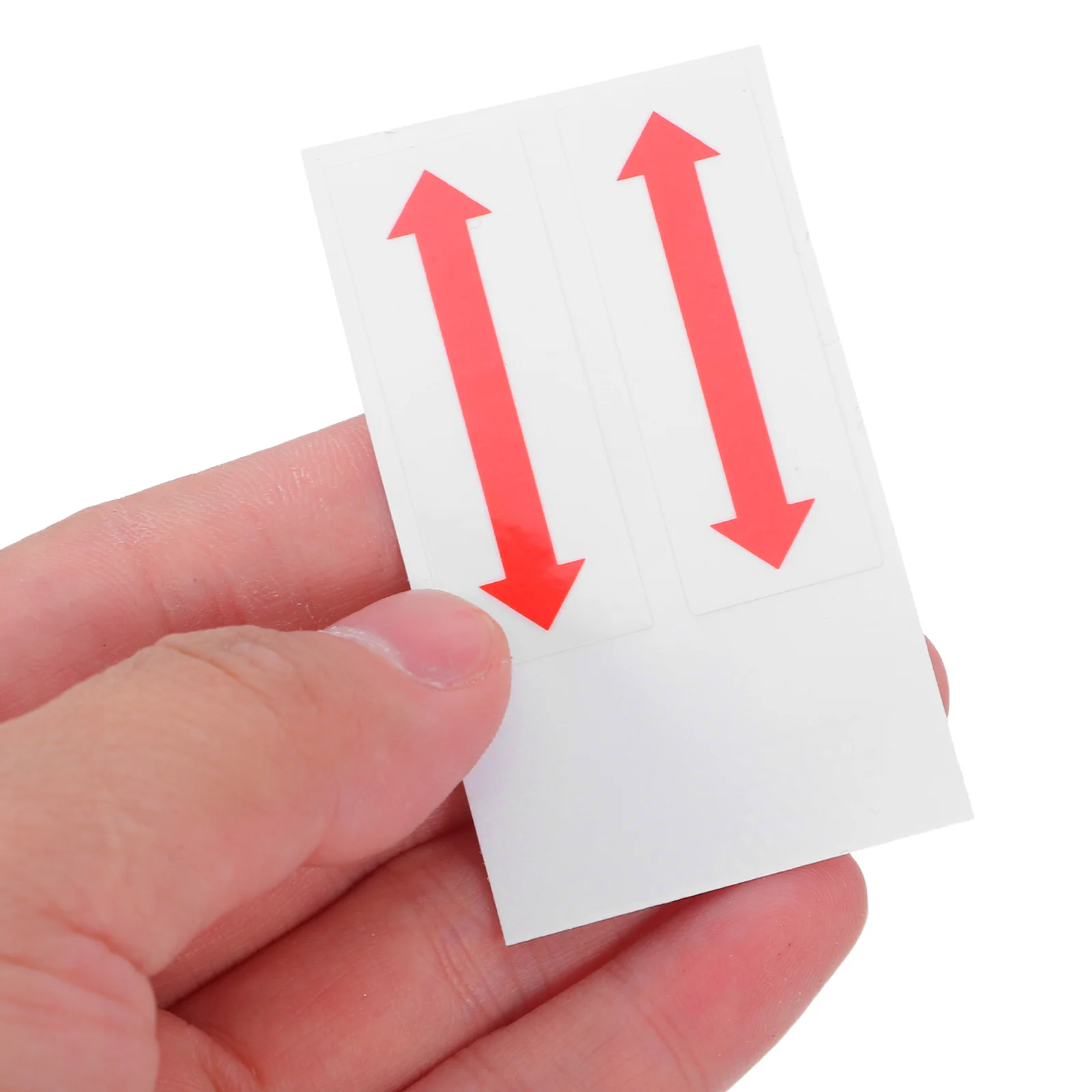 

6Pcs Red Double Sided Arrow Safety Decals Adhesive Directional Signs for Facility Factory Traffic Flow Warning Stickers