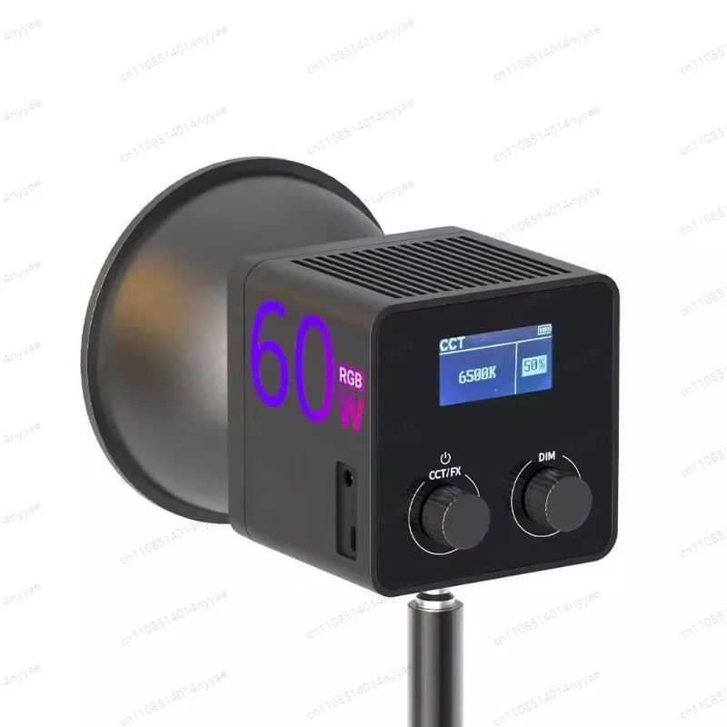 Handheld Slow-Shutter Photography Illuminator - 60W RGB & Bi-Color LED Lighting Equipment for Video and Live Content