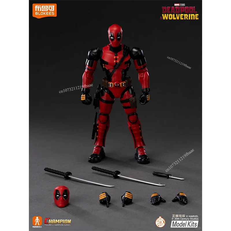 Original Blokees Wolverine Action Figure Deadpool & Wolverine Marvel Toy Champion Class Assembly Model Kit Doll Gift