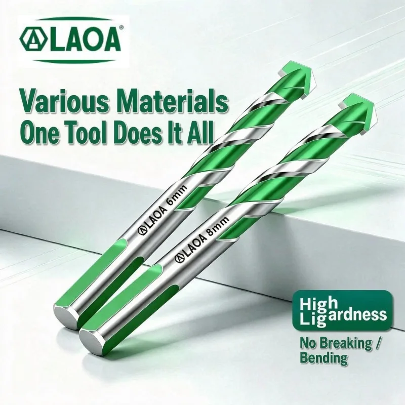 LAOA YG6X Alloy Steel Concrete Drill Bit for Brick Tile Marble Glass Aluminum Masonry Drilling Tool