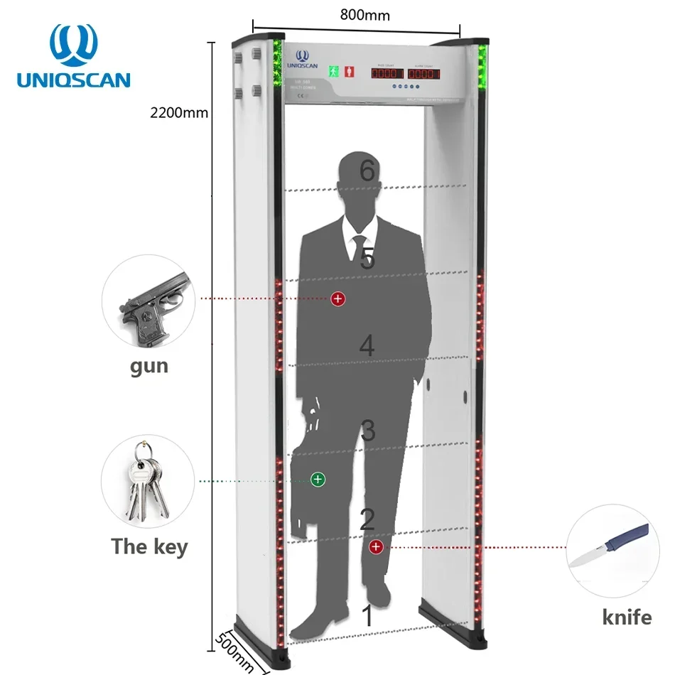 Advanced Walkthrough Metal Detector UB500