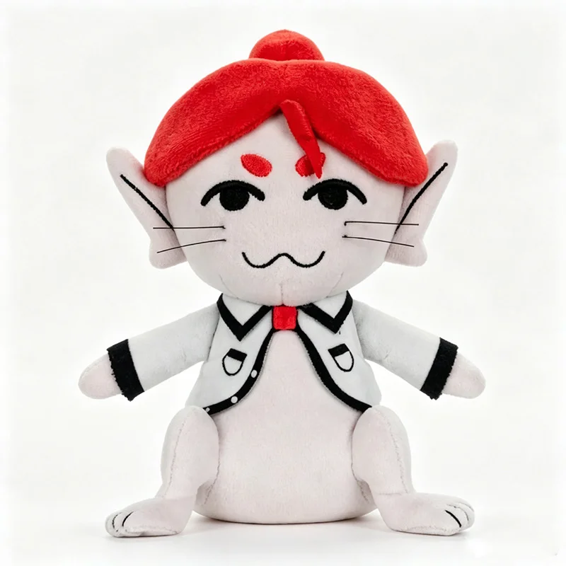 Argemia the Ariral Plush Toy Red Hair Stuffed Doll Soft Plushie Anime Game Character Pillow Birthday Christmas Gift for Fans