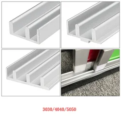 2pcs 3030 4040 5050 Aluminum rail Slide Sliding Door Frame Guide 1530 Chute 100-1000 For Laser Engraving Camera Slider Furnitur