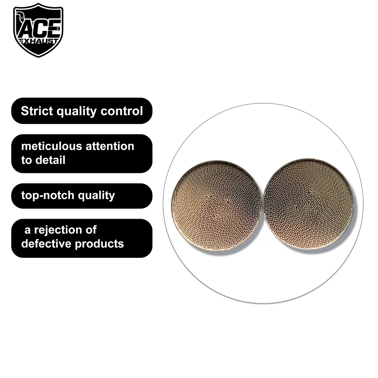 ACE per VW Scirocco Downpipe di scarico con prestazioni di flusso libero catalizzato Accessori per tubi di scarico SUS304 di alta qualità