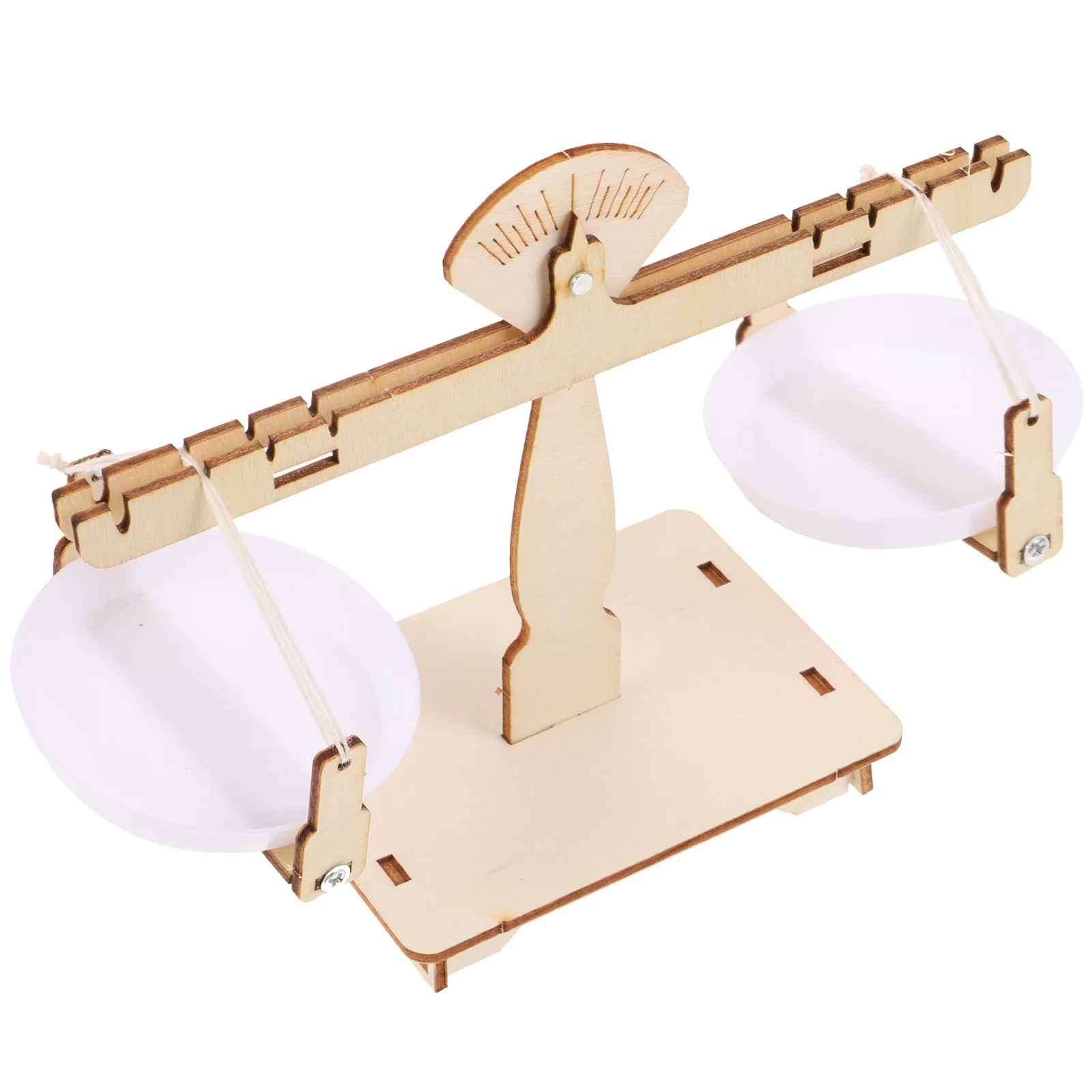 

1Set Wooden Balance Scale Educational DIY Kit Tray Balance Learning Science Experiment Small Assembly Kids Science Project