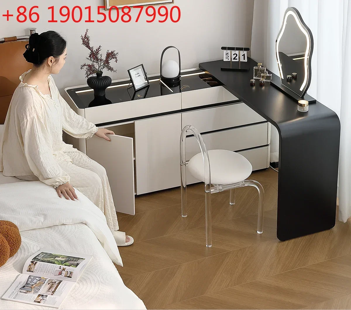 Dresser Integrated Chest Cabinet Italian Minimalist Extremely Narrow Ultra-narrow Ultra-thin Bedside Cabinet