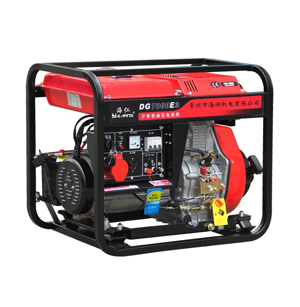 Hi-earns Brand 188FA die·sel engine powered 5.5KW prime output portable die·sel generators