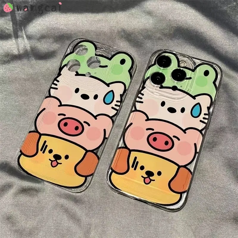 جراب هاتف بحماية ناعمة لـ Oneplus ، الضفدع ، القط ، الخنزير ، الكلب ، غطاء الهاتف ، ACE 3 ، 2V ، 11R ، ACE 2 ، 11 ، 11R ، 10T ، 9RT ، nord CE 9 Pro ، 9 ، 8T