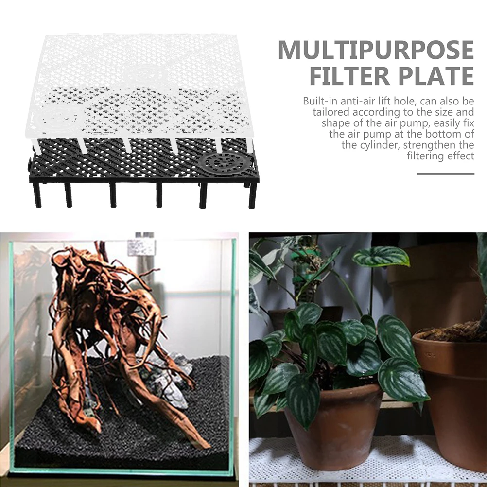 

12 Pcs Filter Bottom Separator Plates Grid Dividers Fish Tank Aquarium Crate Tray Plastic Baffle Easy Install Lightweight