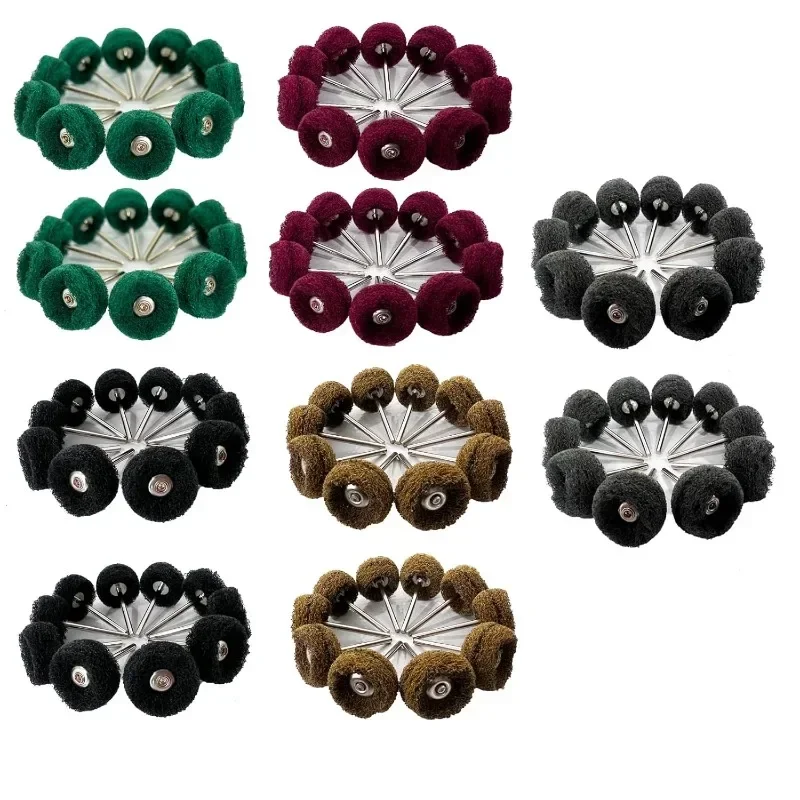 100Pcs Set Ing Wheel 100 Pack Abrasive Polishing Deburring Wheels Metal Polishing Kit Rotary Tool Accessories for Metal Polishing
