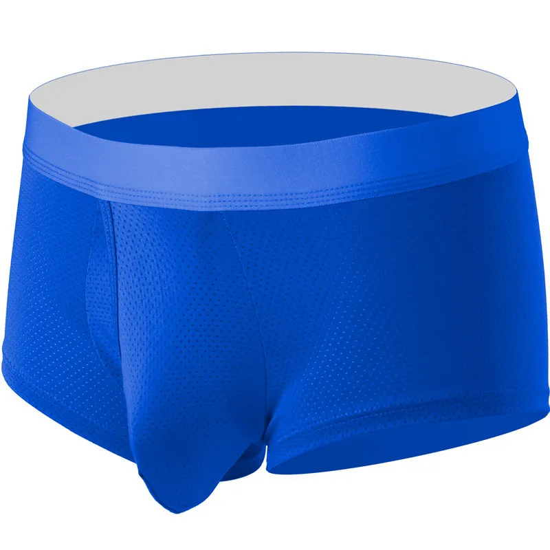 Men's panties boxers open transparent mesh panties sports, fitness close-fitting boxers N20