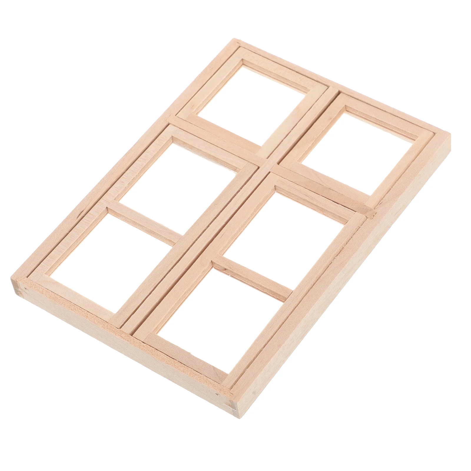

Simulation Window for Dollhouse Door and Model Miniature Wooden Frames Ornaments Toy Fairy