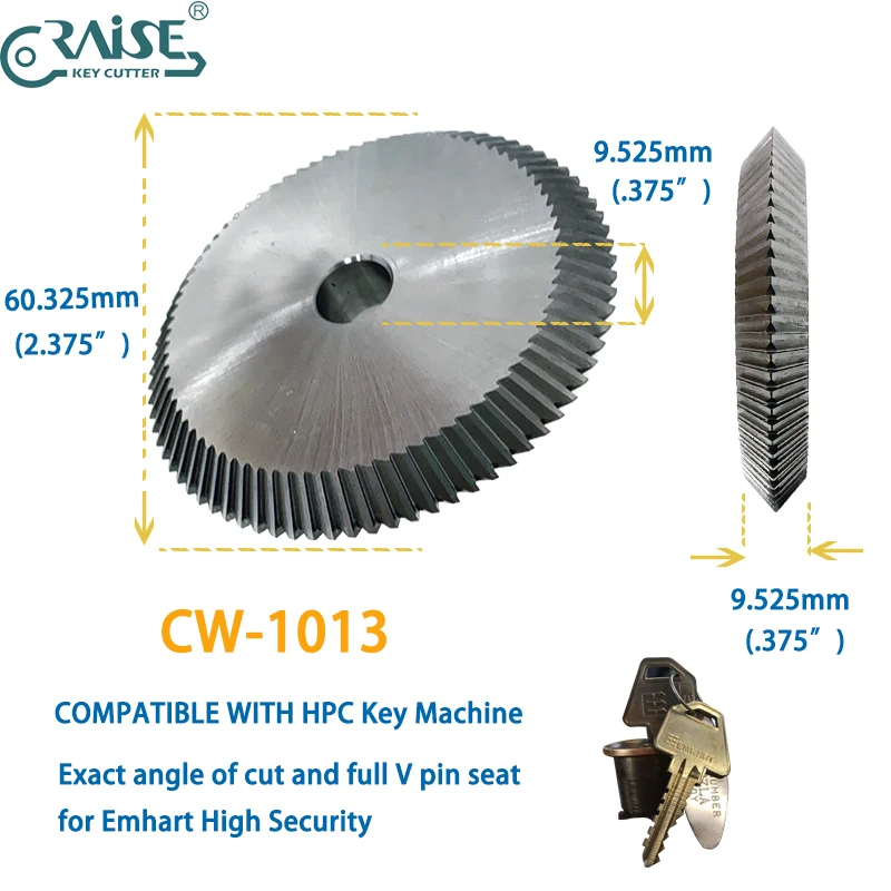 

HPC CW-1013 Cutter Compatible with HPC Key Copy Machine 1200 Series Locksmith Tools