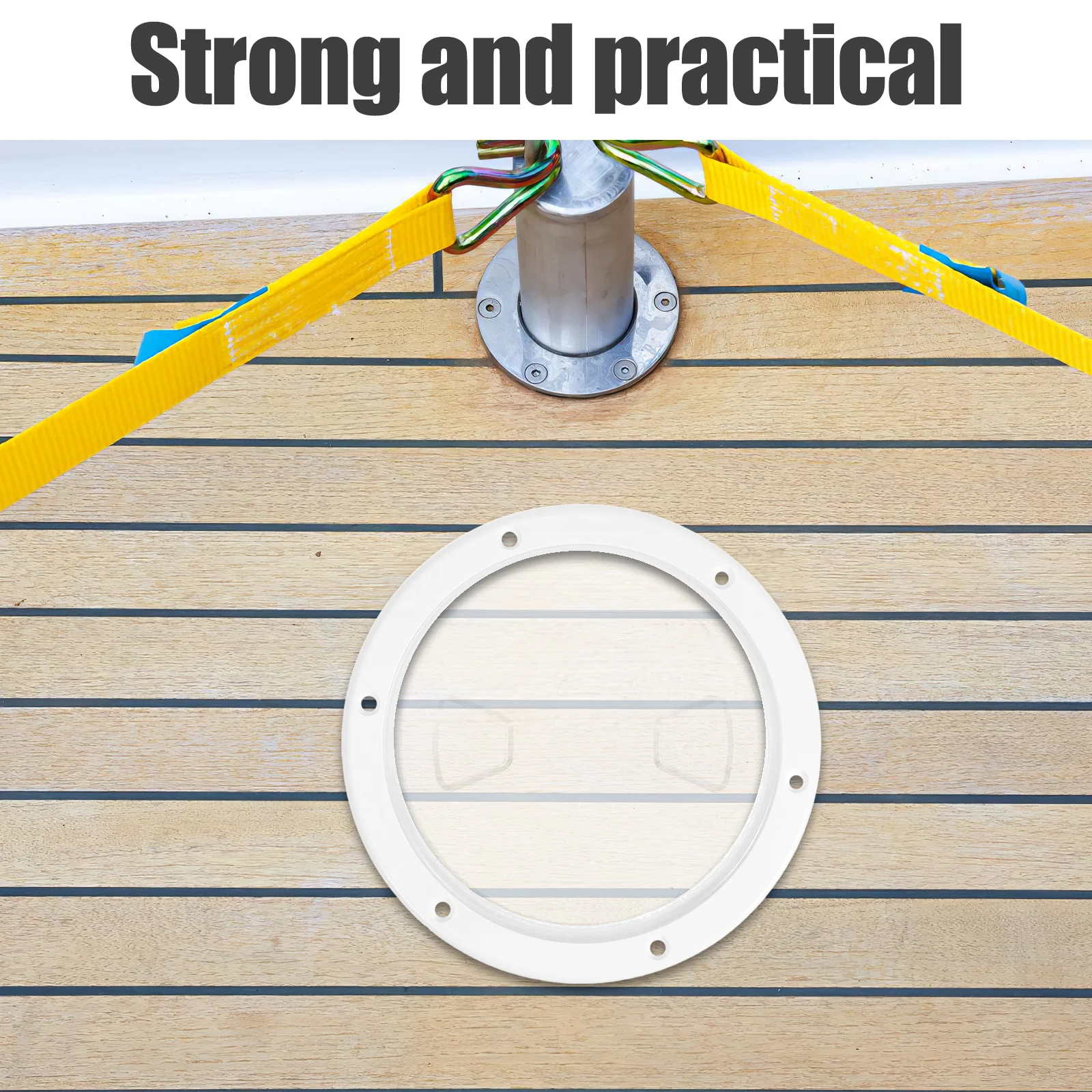 Inch Non Slip Deck Inspection Hatch Cover Wear Resistant Transparent Kayak Yacht Accessory Tight Seal Easy Handling