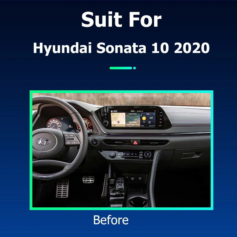 Android Car Radio GPS Navigation Multimedia Video Player for Hyundai Sonata 10 2020 Stereo Tape Recorder Screen Head Unit 4G