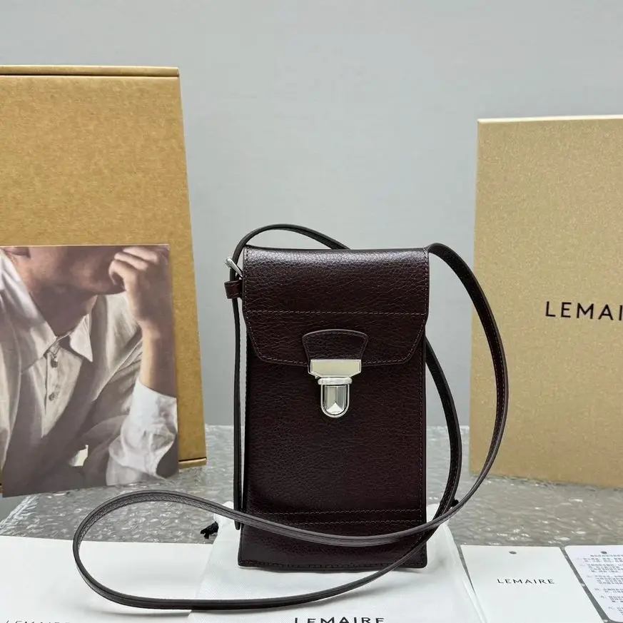 

2025 Women's Luxury Design Mobile Phone Bag Retro Vegetable-Tanned Genuine Leather Crossbody Bag Small Backpack