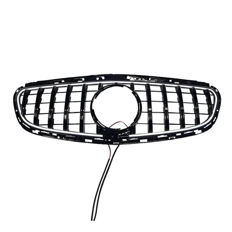 For 2013-2015 Mercedes E-Class W212 Sport Model, GT Style LED Illuminated Grille, Aftermarket Direct Fit Replacement