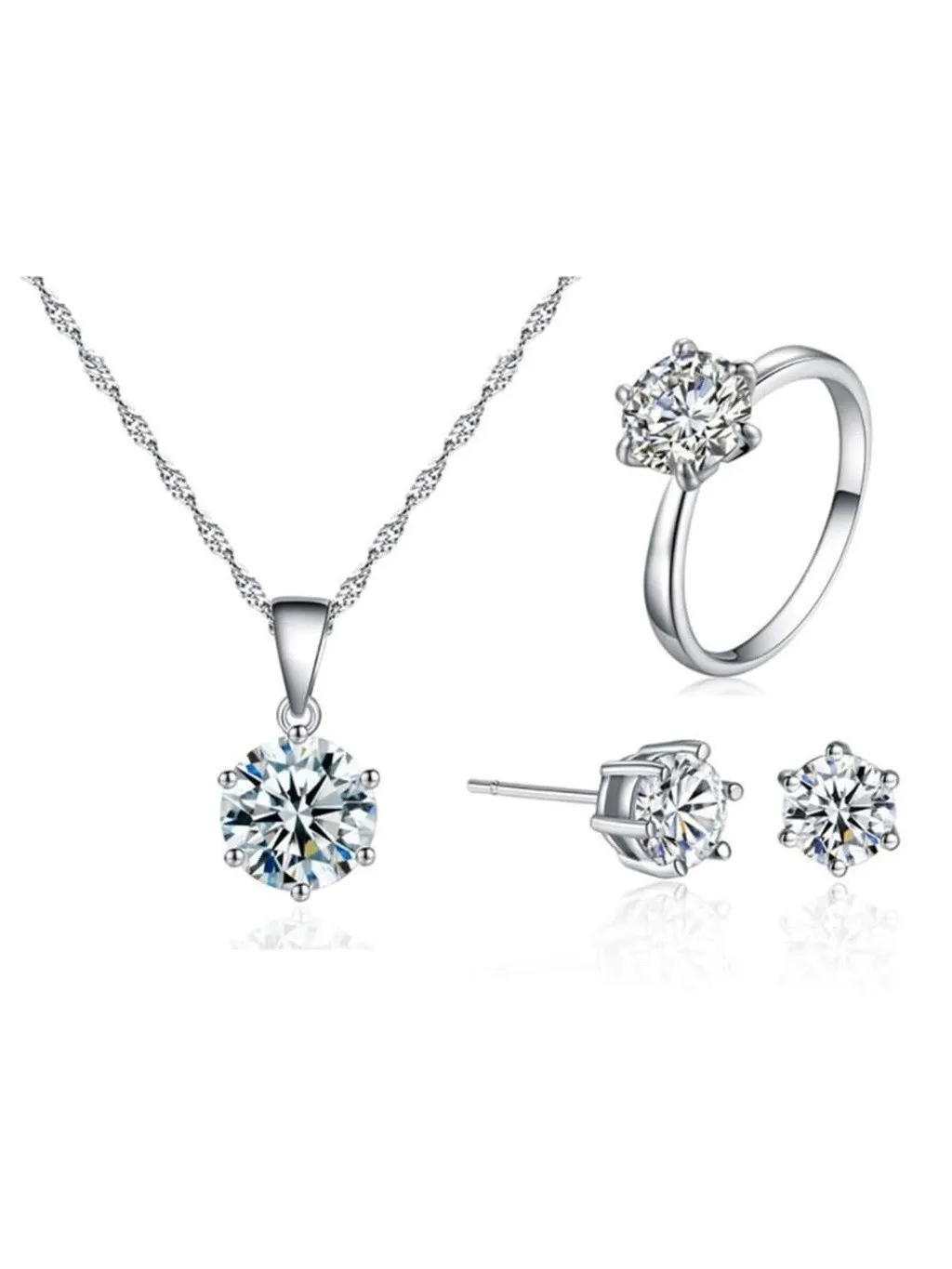 Kegllect, 6 шт., женский браслет, инкрустированный бриллиантами, набор из трех цветов, часы со стальным ремешком, изысканные Круглые Наручные часы