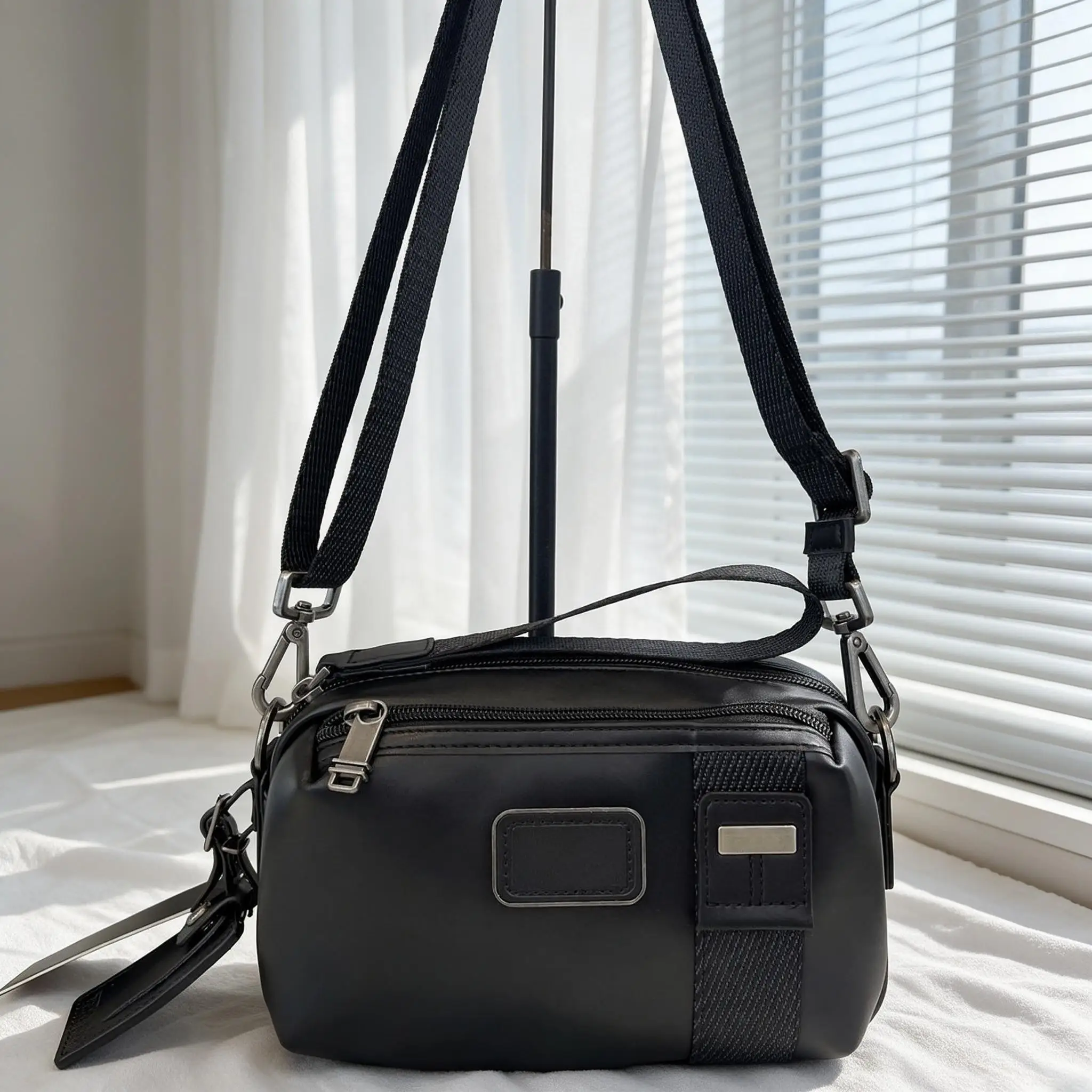 Multi-Function Business Casual Hand Carry Clutch, Stylish Minimalist Ballistic Nylon Single Shoulder Crossbody Bag