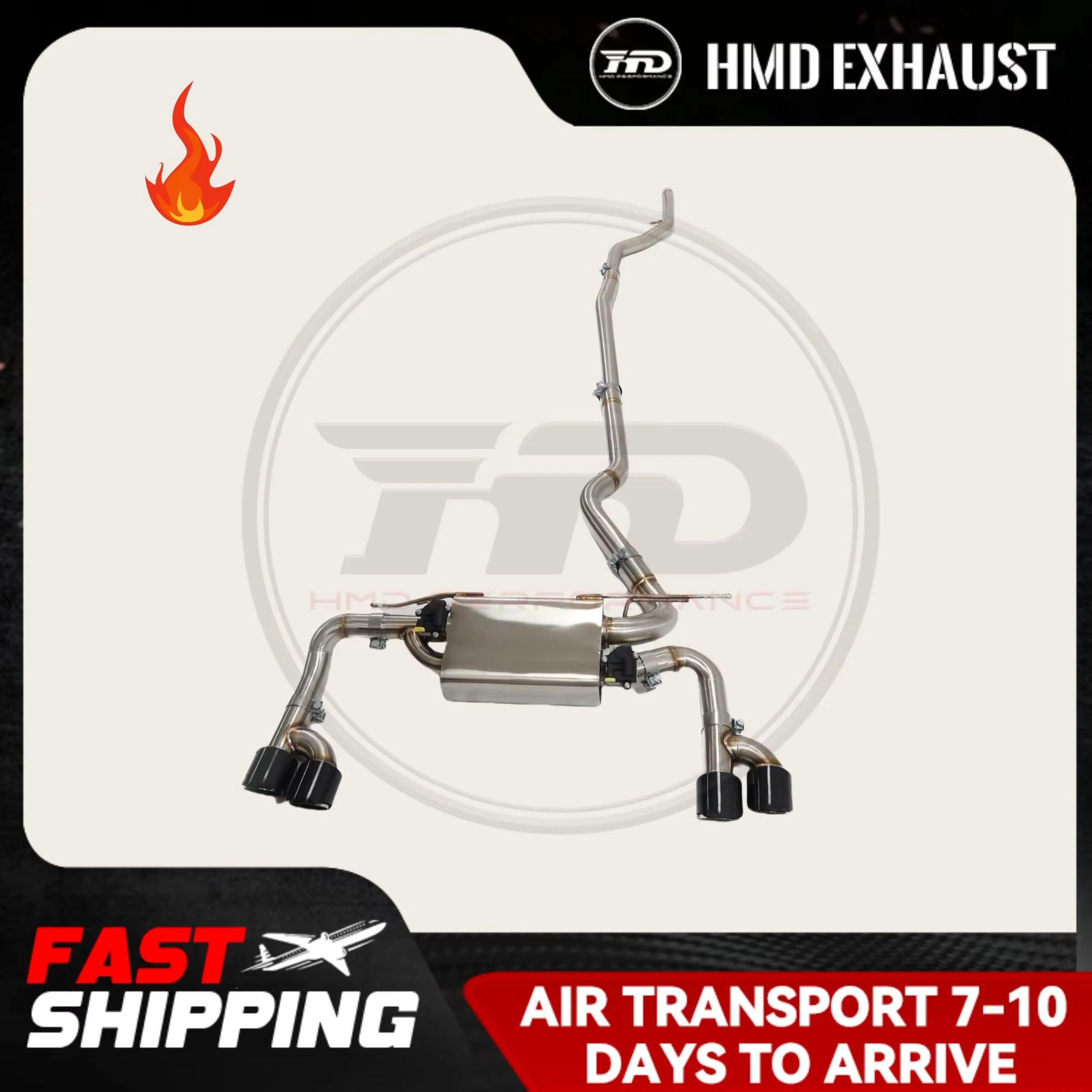 

Выхлопная система HMD из нержавеющей стали (Catback) для BMW 320i 328i с электронным клапаном для тюнинга