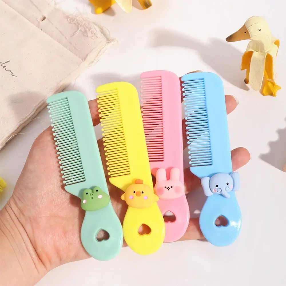 Travel Accessories Ins Colored Hair Comb Cute Portable Hairdressing Comb Anti-static Durable Pocket Comb Baby