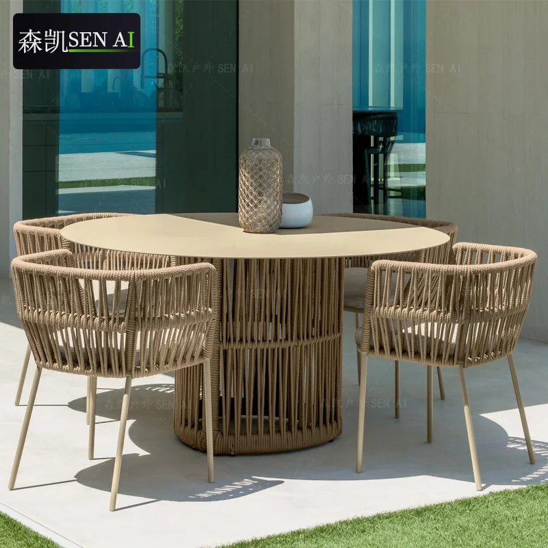 

Nordic outdoor waterproof tables and chairs outdoor