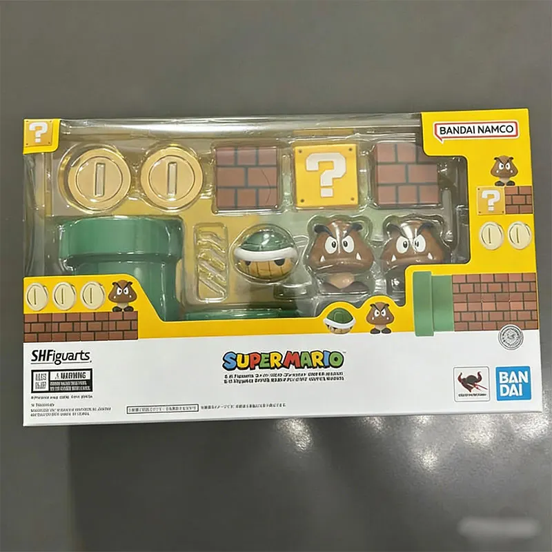 Bandai S.h.figuarts Super Mario Brothers Playset, accesorios de Diorama, regalo perfecto para fanáticos del Anime, juguetes en miniatura de plástico