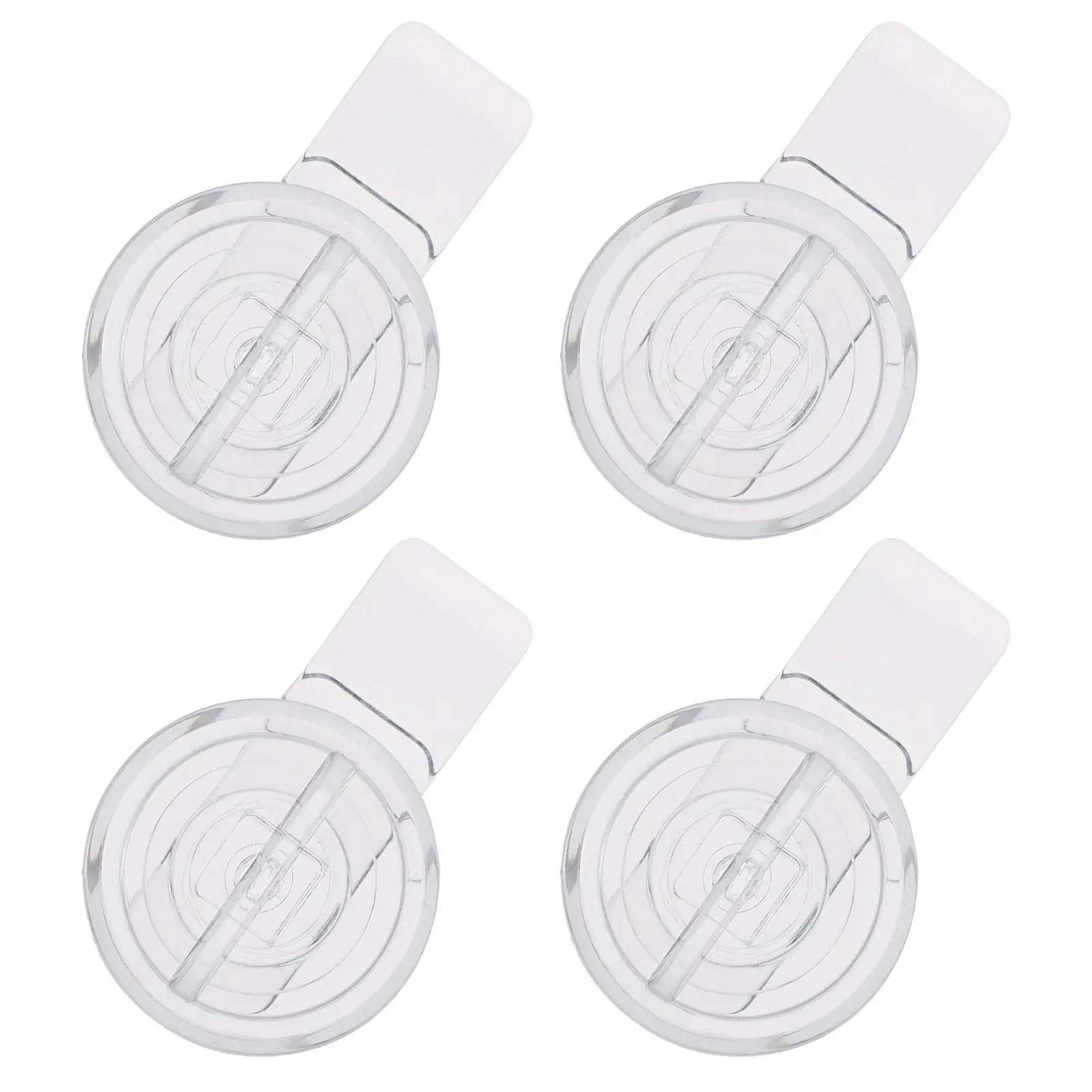 

4PCS Acrylic Clear Transparent Cabinet Baby Proof Pet Door Lock Cell Phone Locker Lock Security Door Latch Hardware