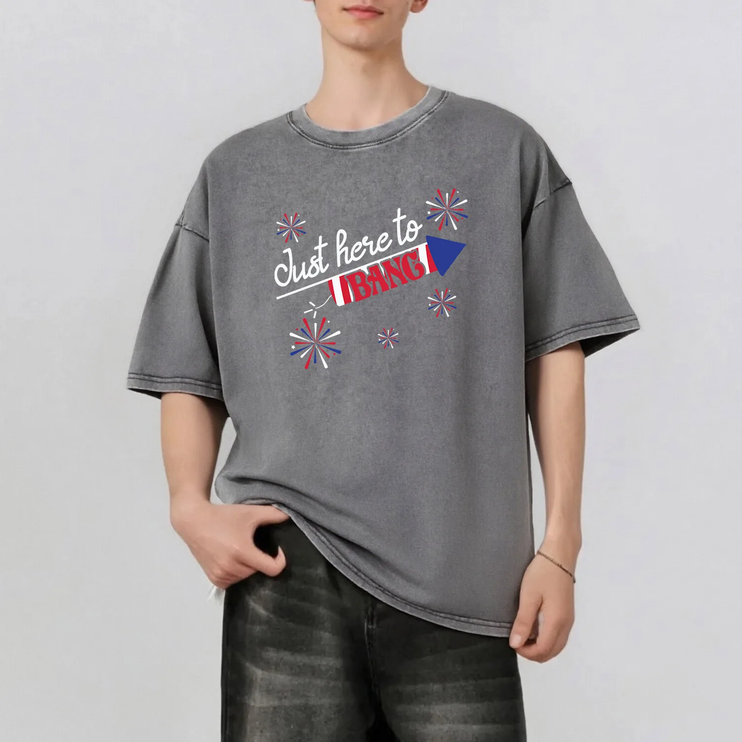 

Мужская летняя футболка с графическим принтом American Elements в стиле ретро, повседневная базовая мужская футболка с короткими рукавами, 230 г